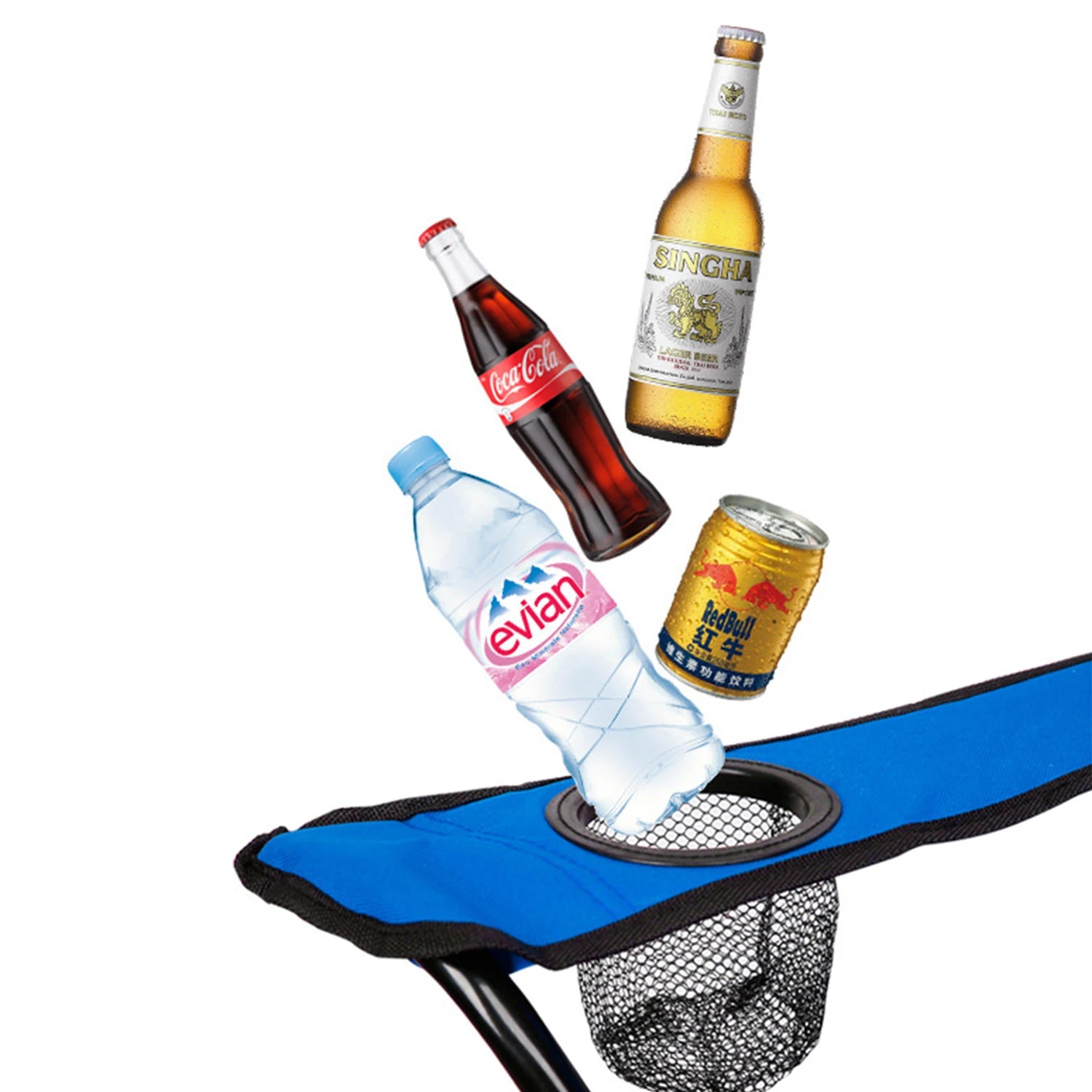 Greatoyar Folding Steel Camping Chair, Folding Camping Chair Leisure Chair, with Storage Bag, for Outdoor, Fishing, Festival, Picnic