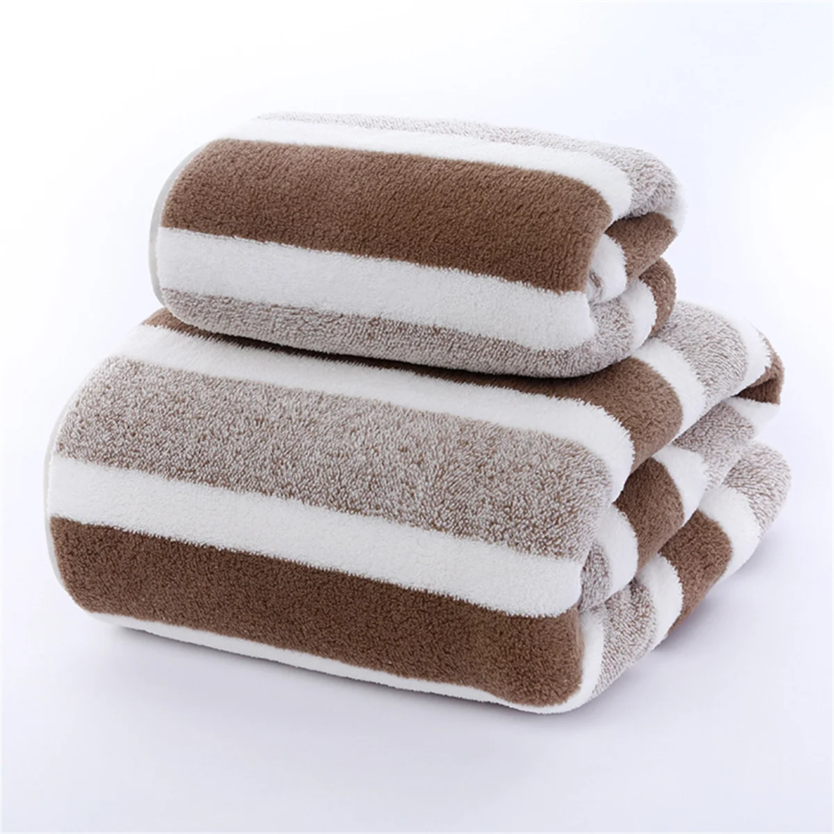 Quick-Drying Striped Towel Set For Soft And Absorbent Bathroom Experience Bath Towel Or Hand Towel