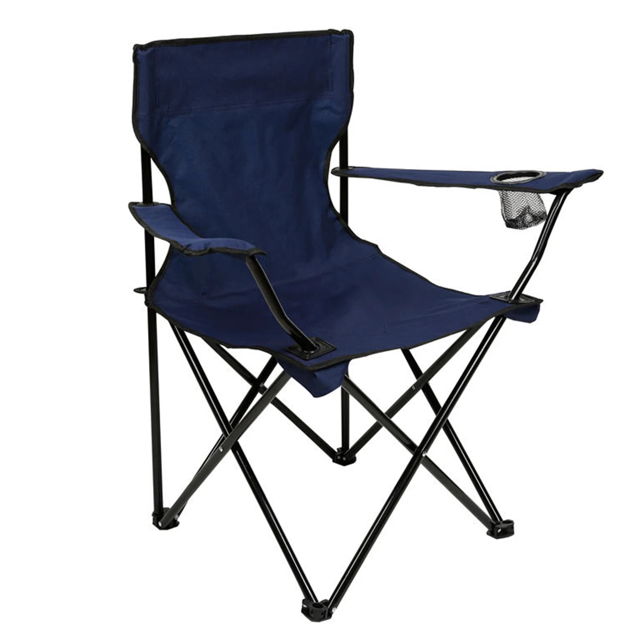 Greatoyar Folding Steel Camping Chair, Folding Camping Chair Leisure Chair, with Storage Bag, for Outdoor, Fishing, Festival, Picnic