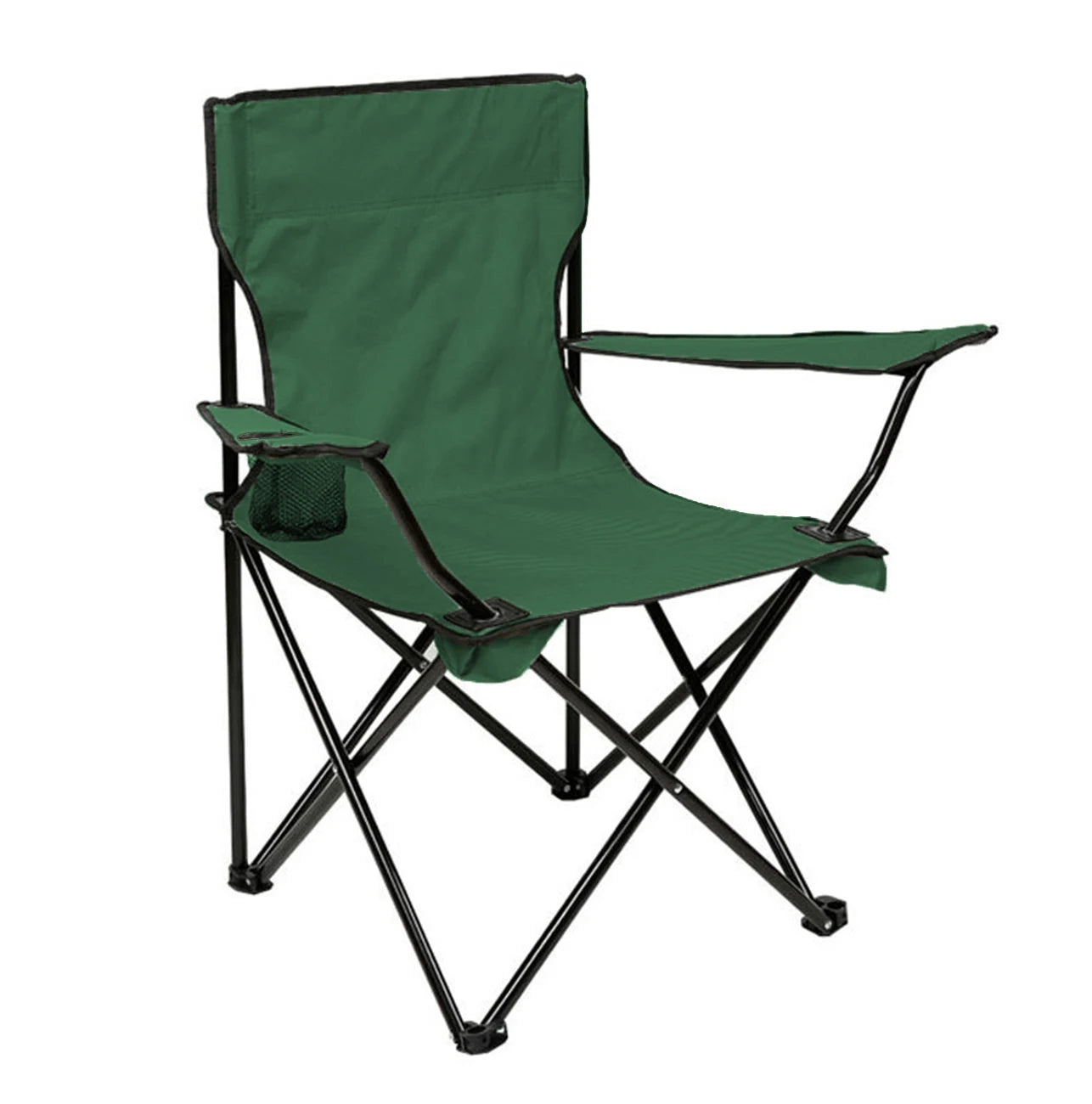 Greatoyar Folding Steel Camping Chair, Folding Camping Chair Leisure Chair, with Storage Bag, for Outdoor, Fishing, Festival, Picnic