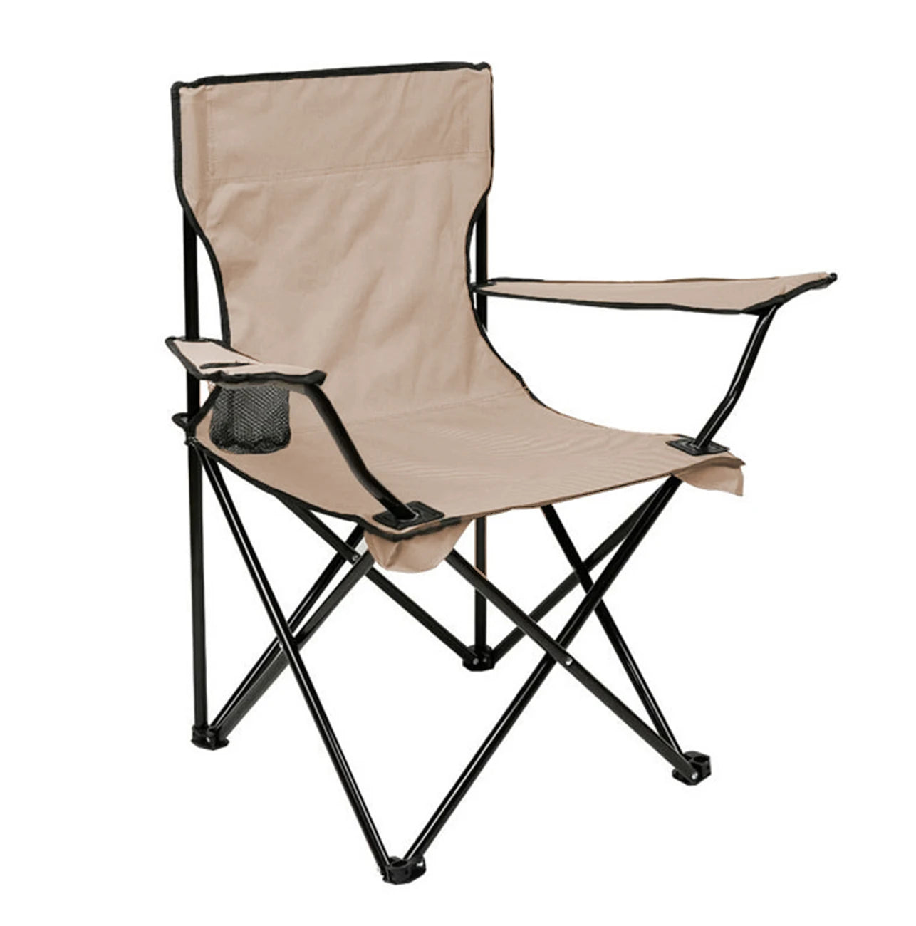 Greatoyar Folding Steel Camping Chair, Folding Camping Chair Leisure Chair, with Storage Bag, for Outdoor, Fishing, Festival, Picnic