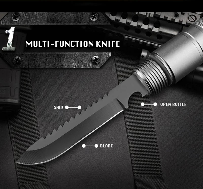 Multifunctional Camping Self Defense Stick, Outdoor Sports, Hiking Survival Tool, Walking Stick, Tactical Stick