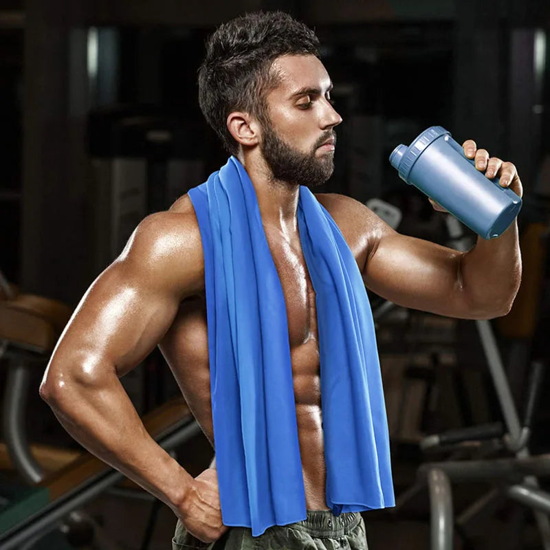 Quick Dry Beach Towel Portable Bathroom Towel Water Sweat-absorbent Microfiber Towels Outdoor Jogging Fitness Bath Towels