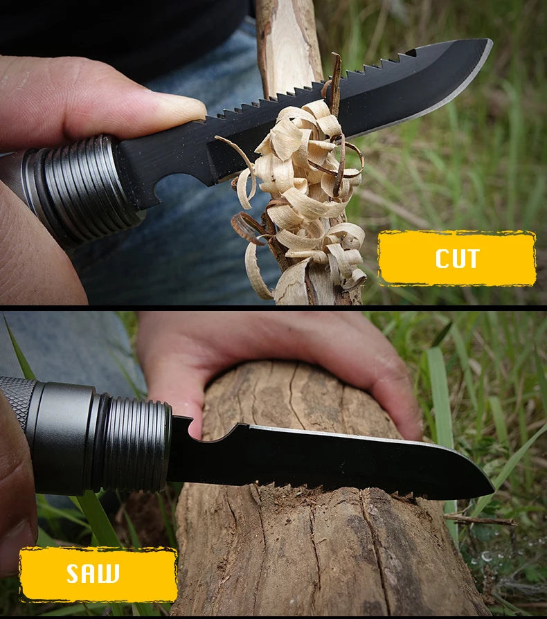 Multifunctional Camping Self Defense Stick, Outdoor Sports, Hiking Survival Tool, Walking Stick, Tactical Stick