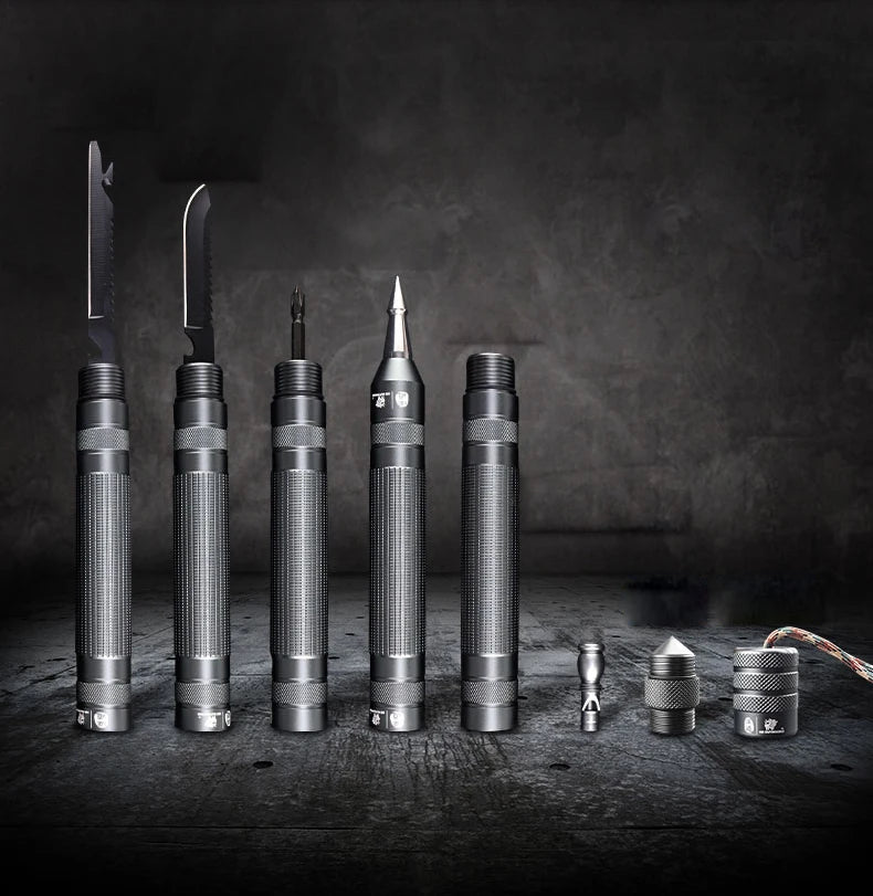 Multifunctional Camping Self Defense Stick, Outdoor Sports, Hiking Survival Tool, Walking Stick, Tactical Stick