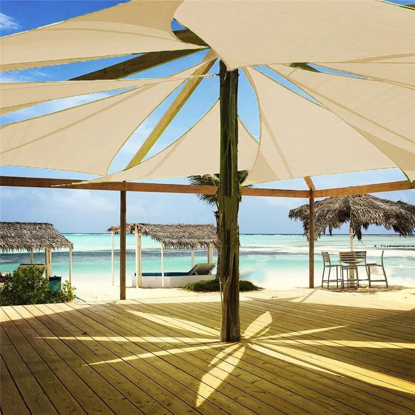 Heavy Shade Sail Sun Canopy Cover, Outdoor Yard Awnings, Waterproof Car Sunshade Cloth, Garden Yard, 3 M, 4 m, 6m, Summer