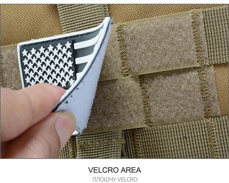 40L Camping Backpack Men's Bag Travel Bags Tactical Molle Climbing Rucksack Hiking Outdoor Reflective Shoulder Fishing Bag