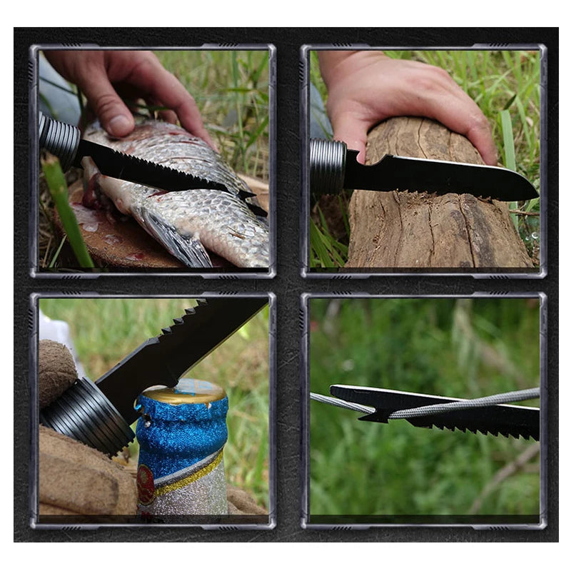 Multifunctional Camping Self Defense Stick, Outdoor Sports, Hiking Survival Tool, Walking Stick, Tactical Stick