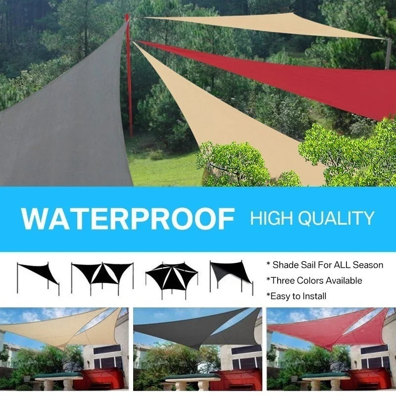Heavy Shade Sail Sun Canopy Cover, Outdoor Yard Awnings, Waterproof Car Sunshade Cloth, Garden Yard, 3 M, 4 m, 6m, Summer