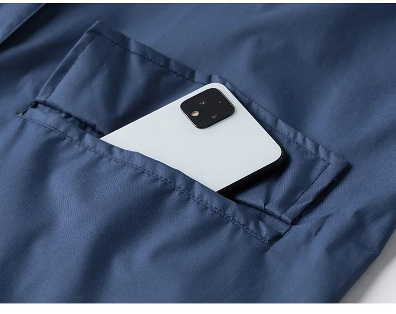 Long Raincoat for Men and Women, Raincoat, Breathable, Portable, Water-Repellent, Poncho Coat, Jacket