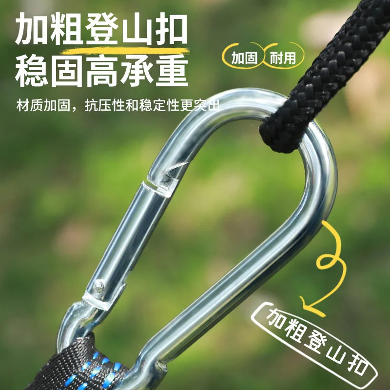 Ultralight Outdoor Hammock – Portable, Anti-Rollover, High Weight Capacity, Parachute Fabric Camping Double Hammock