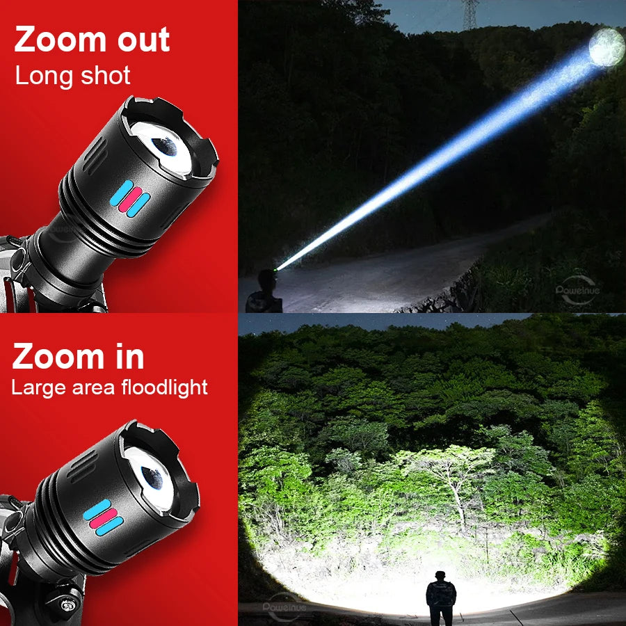 Super Bright LED Headlamp High Power Head Flashlights Rechargeable Head Lantern Comfortable Headlights Outdoor Riding Head Torch