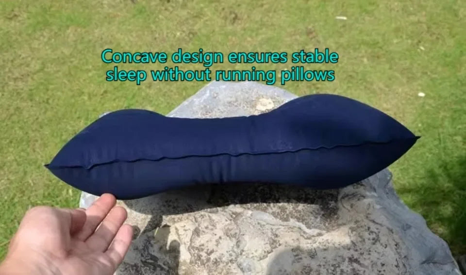 Outdoor Camping Pillows Portable Fold Inflatable Air Pillow Outdoor Pillow Travel Sleeping Ultralight Inflatable Air PVC Pillow