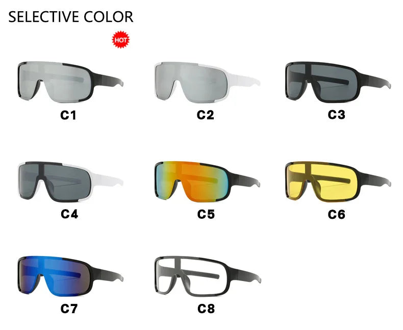 Sunglasses for women, cycling glasses, outdoor sports, running, UV protection, windproof, men's sunglasses, round face