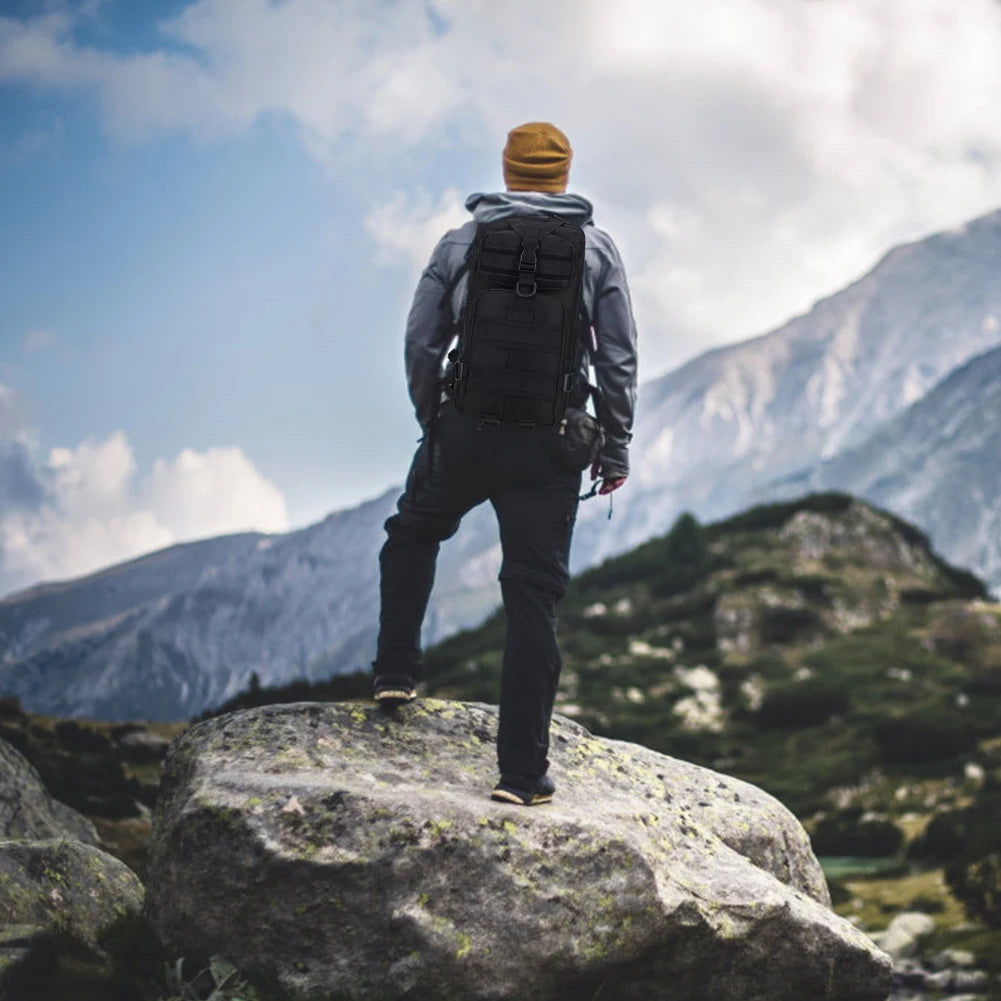 Mountaineering Bag Large Capacity Camping Backpack Adjustable Hiking Backpack Breathable for Outdoor Sports