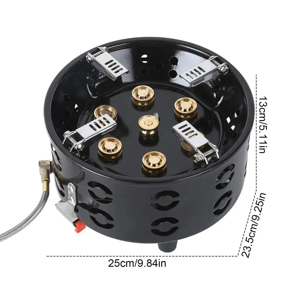 High Power Camping Stove Gas and Coal Stove Convenient Outdoor Camping Burner Gas Stove Windproof Stove Camping Fishing Burner