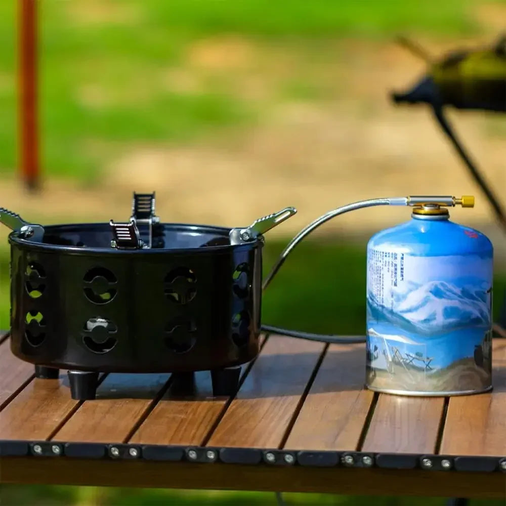 High Power Camping Stove Gas and Coal Stove Convenient Outdoor Camping Burner Gas Stove Windproof Stove Camping Fishing Burner