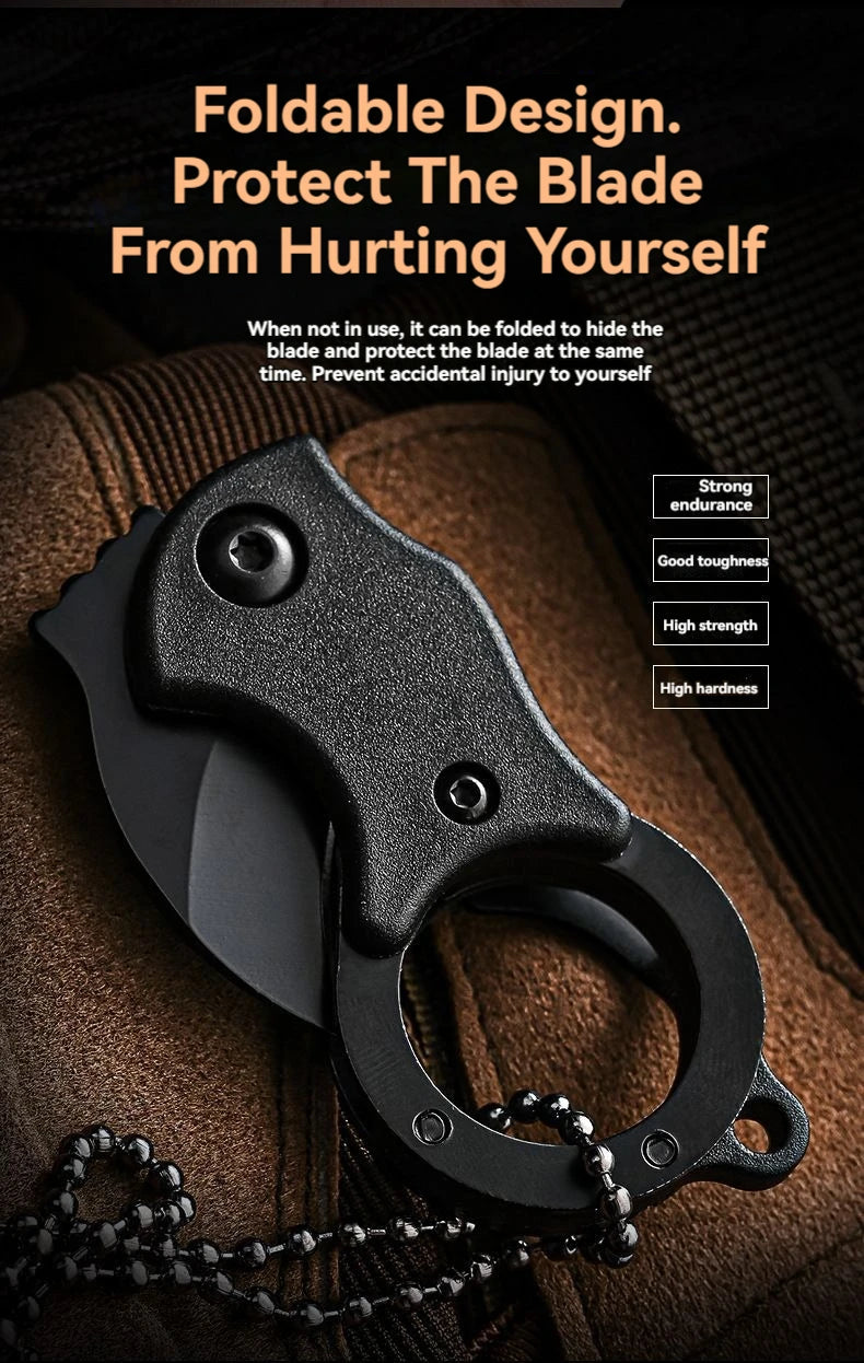 NEW Mini Keychain Pocket Knife Stainless Steel Camping Small Mini Portable Knife Peeler Fixed Blade Multi EDC Tool with Chain