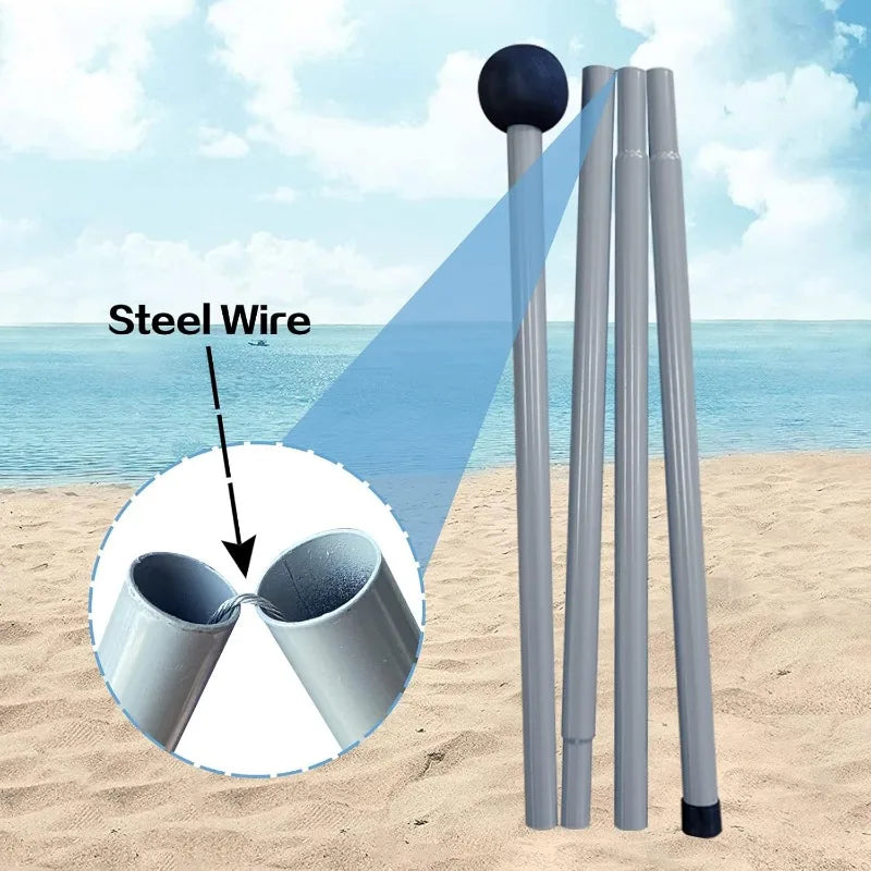 Portable Beach Sun Shade People UV Resistant Camp Bed Tent Sun Shelter Canopy Garden House with Storage Bag for Equipment