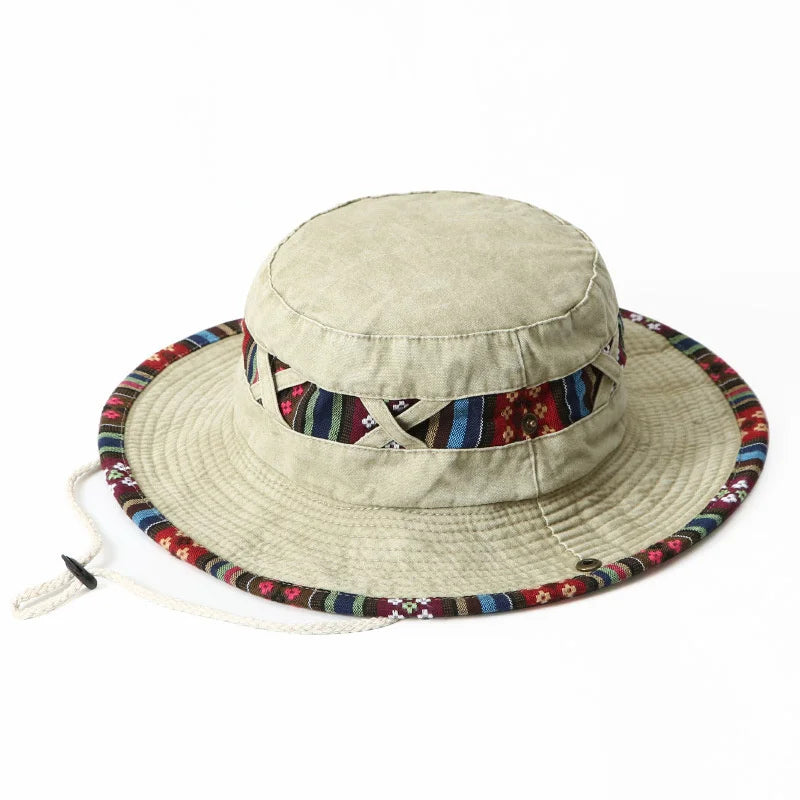 2024 Fashion Summer Bucket Hat Outdoor Camping Cap Hiking Fishing Hats Fishing Accessories Bike Accessories Cowboy Hats Sun Caps