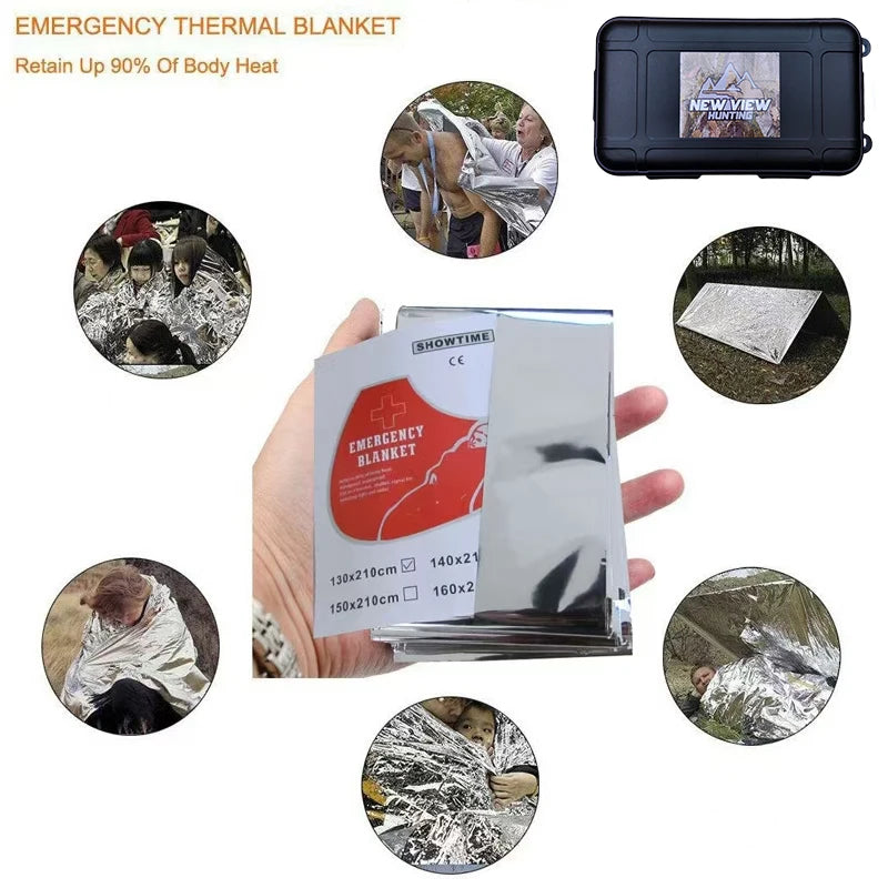 14-in-1 Survival  Tools Kits, Survival Gear and Equipment, for Camping, Fishing, Hunting, Adventure.