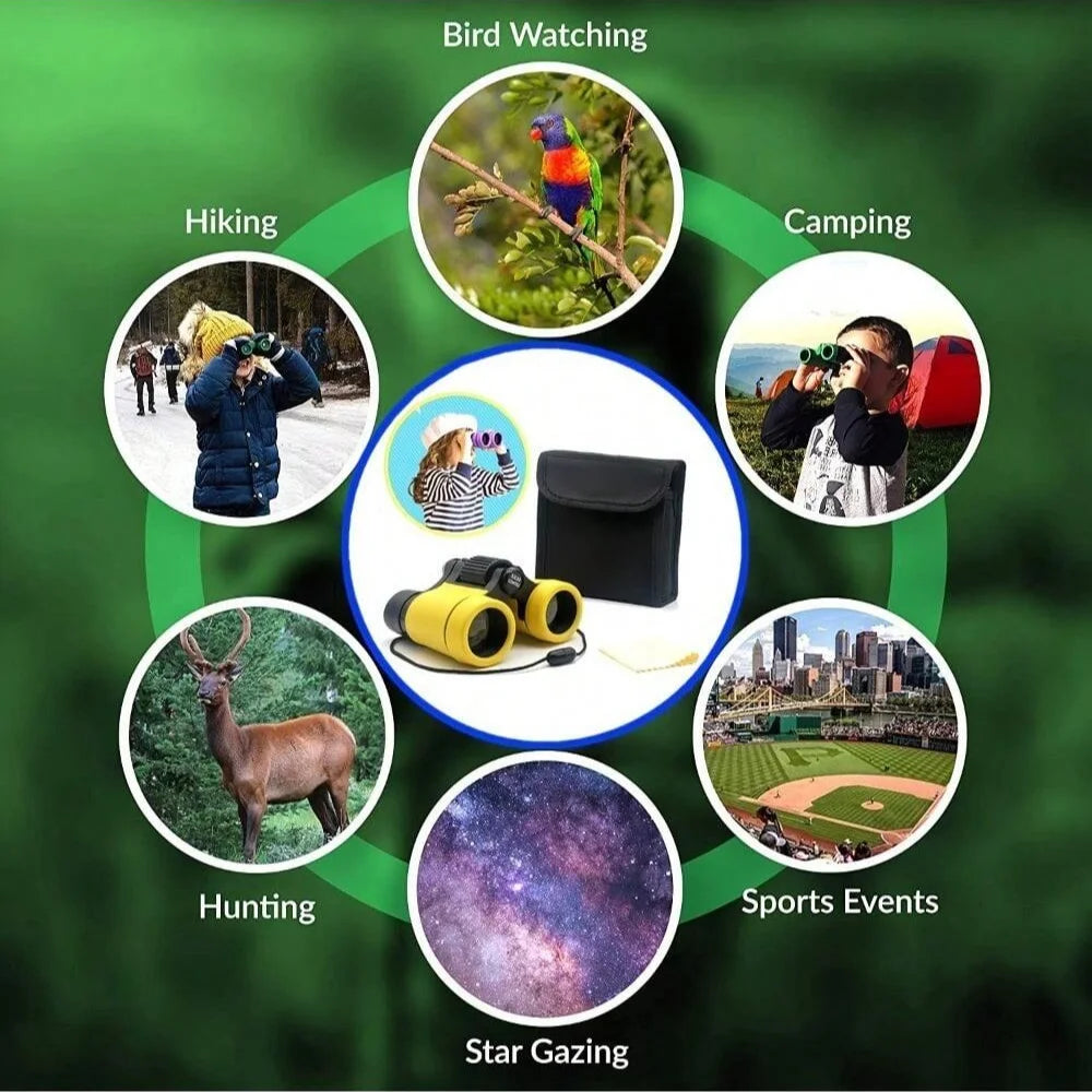 Shockproof binoculars - perfect for bird watching, hunting, hiking, and educational learning