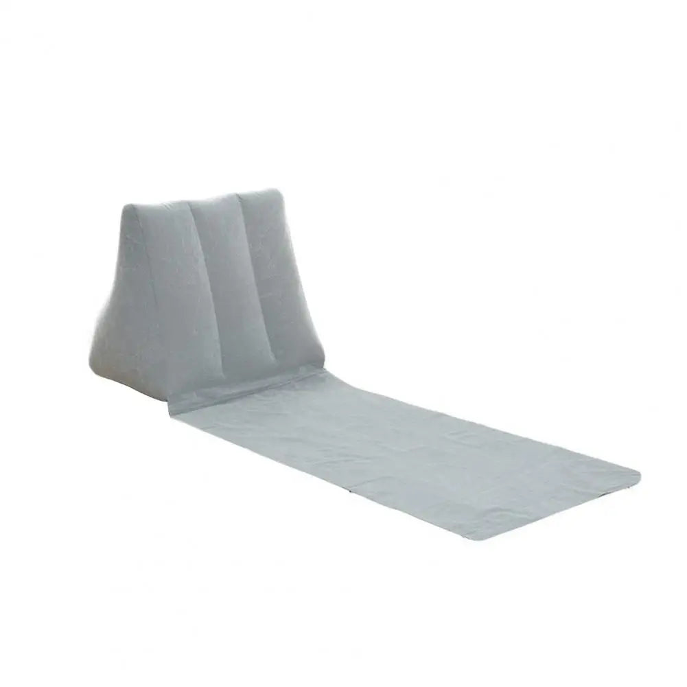 Outdoor Camping Pillow Triangular Cushion PVC Flocking Inflatable Pillow Folding Summer Beach Lying Pillow Travel Equipment Tool