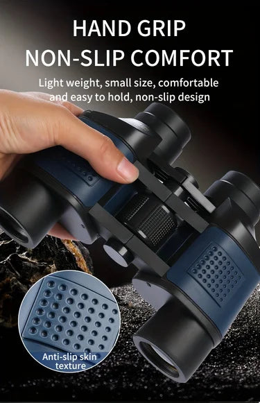 High-definition high-magnification 735 binoculars are portable and compact for bird watching, sightseeing and travel