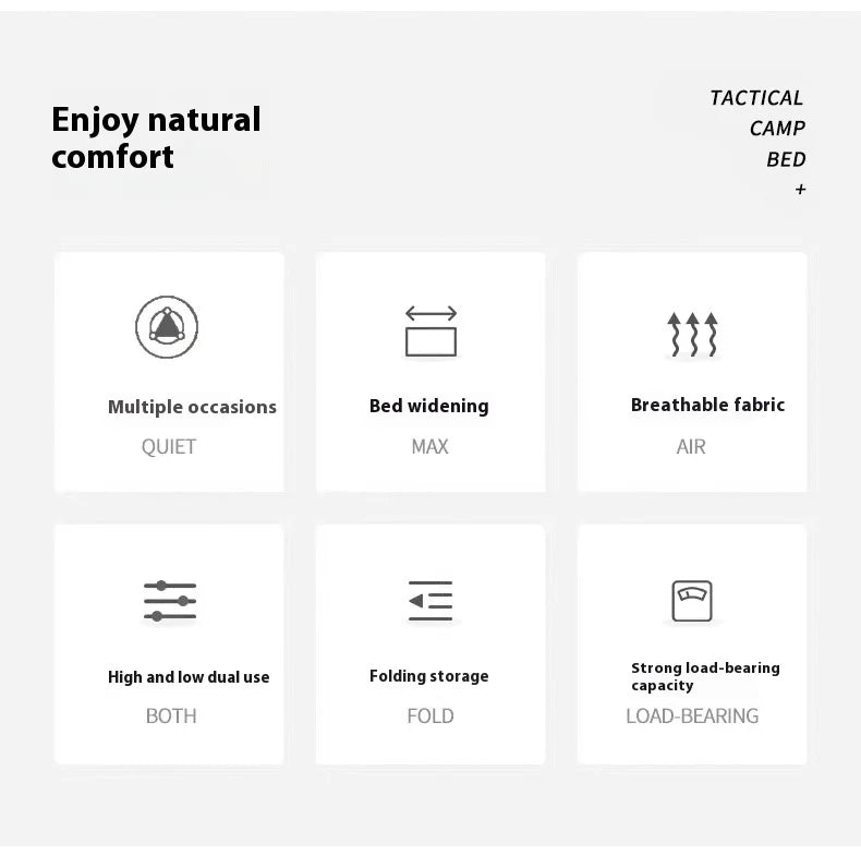 Lohascamping 90cm widen Camping cot Ultralight Portable High-low dual-purpose folding Bed Backpacking Travel hiking Sleeping Cot