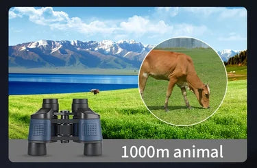 High-definition high-magnification 735 binoculars are portable and compact for bird watching, sightseeing and travel