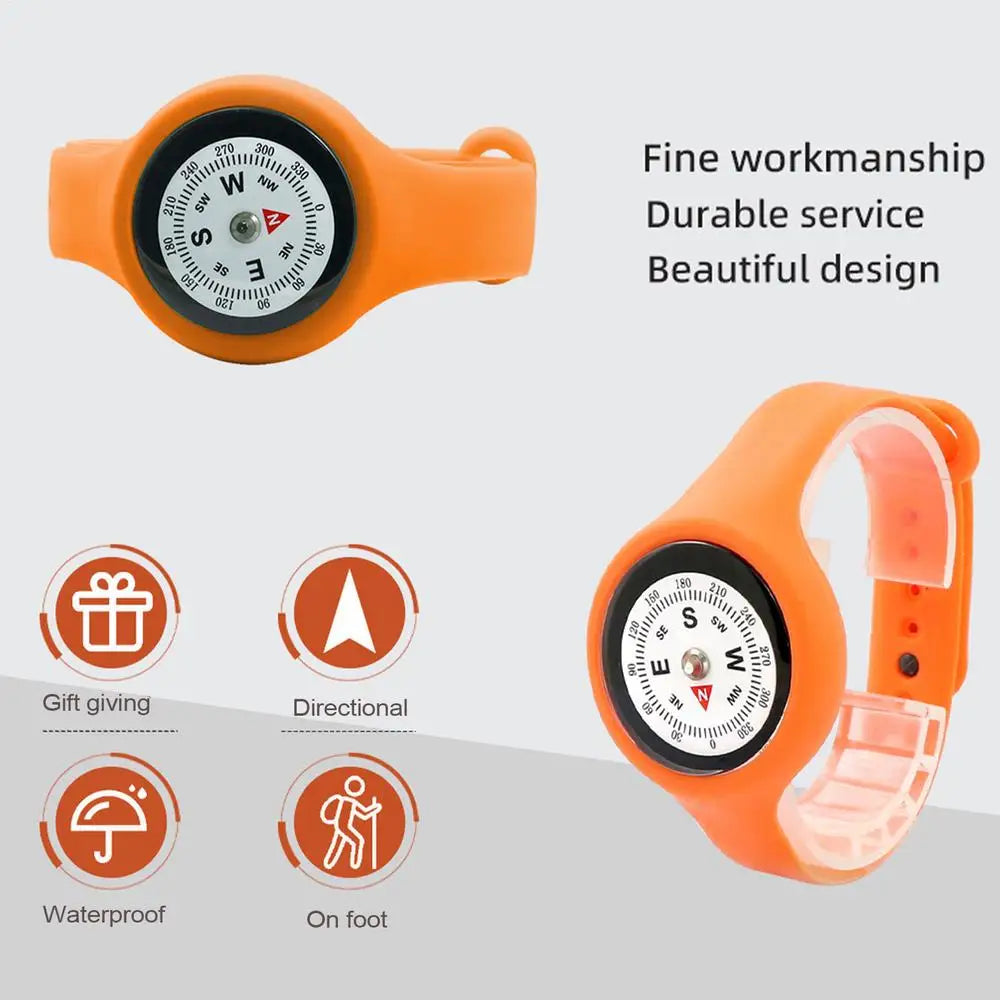 Compass Watch Adjustable durable High Precision Wearable Wrist Compass Suitable For Student Adult Outdoor Camping Hiking
