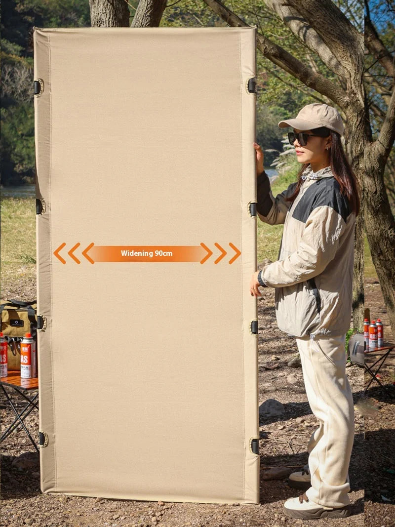 Lohascamping 90cm widen Camping cot Ultralight Portable High-low dual-purpose folding Bed Backpacking Travel hiking Sleeping Cot