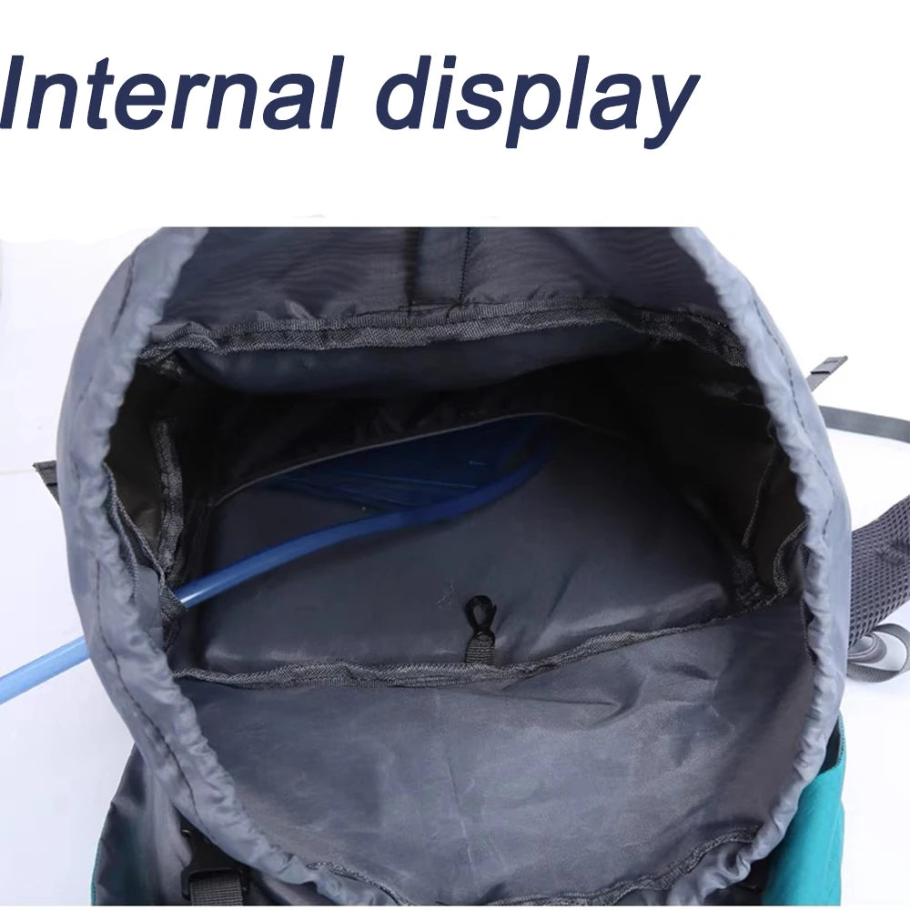 65l Travel Backpack Camping Large Hiking Bag Tourist Rucksack Waterproof Outdoor Sports Climbing Mountaineering Bag Luggage