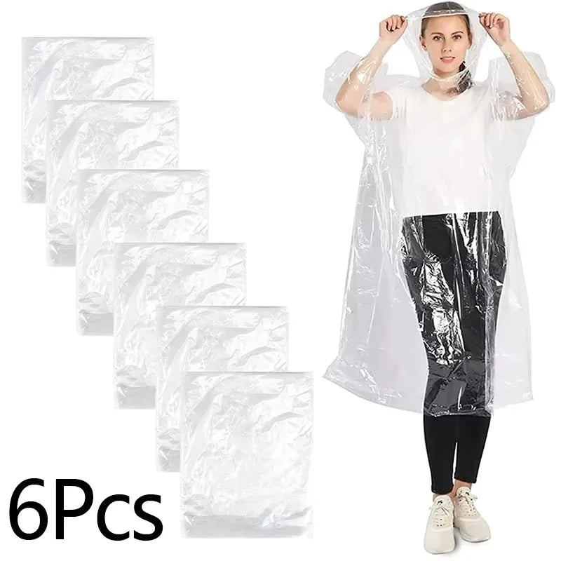 Disposable waterproof raincoat, outdoor hiking and mountaineering emergency multi-color transparent portable adult raincoat