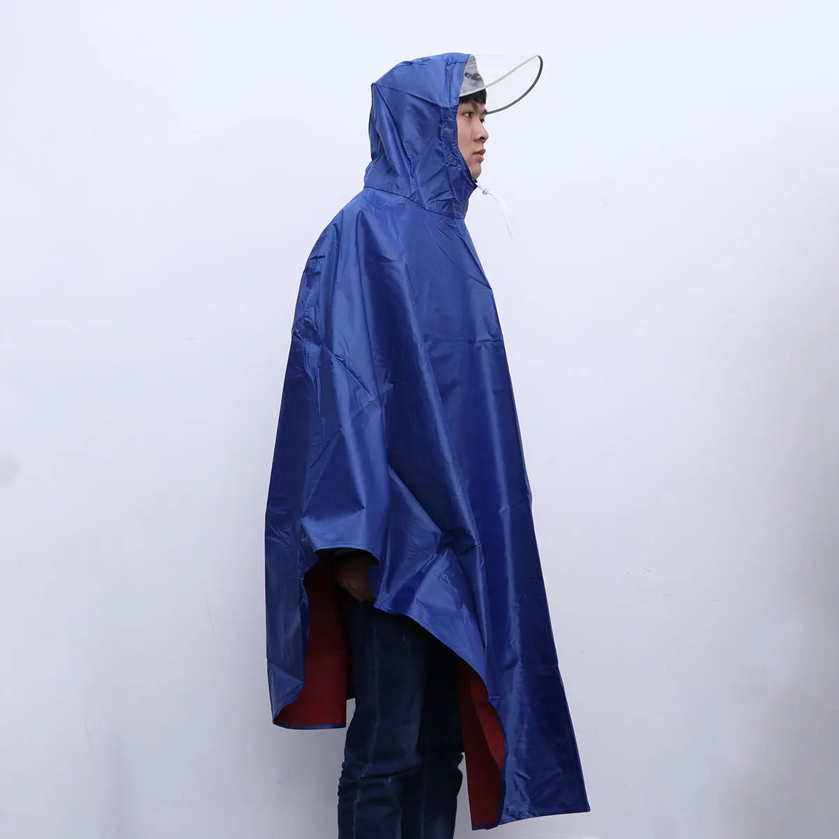 Rain Hooded Cape Raincoat Withraincover Ponchos Adults Hoods Hood Cloak Waterproof Riding Cycling Scooter