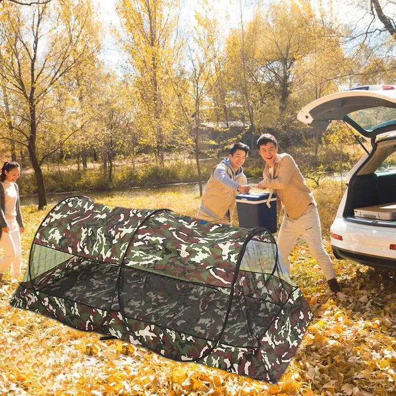 Camping Net Tent Outdoor Mesh Net Tents with Carry Bag Multifunctional Netting for Bed Patio Camping Travel Compact and