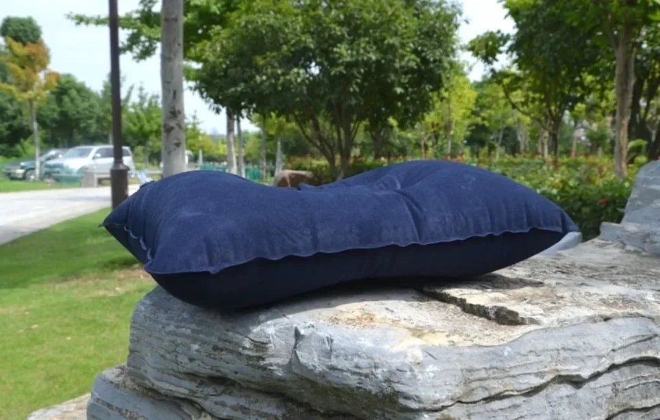 Outdoor Camping Pillows Portable Fold Inflatable Air Pillow Outdoor Pillow Travel Sleeping Ultralight Inflatable Air PVC Pillow