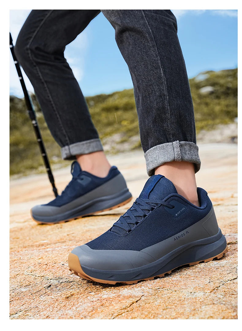 Hiking Shoes Outdoor Walking Mountain Non-Slip Casual Waterproof Sneakers Rubber Wear-Resistant Camping Breathable Hiking Boots