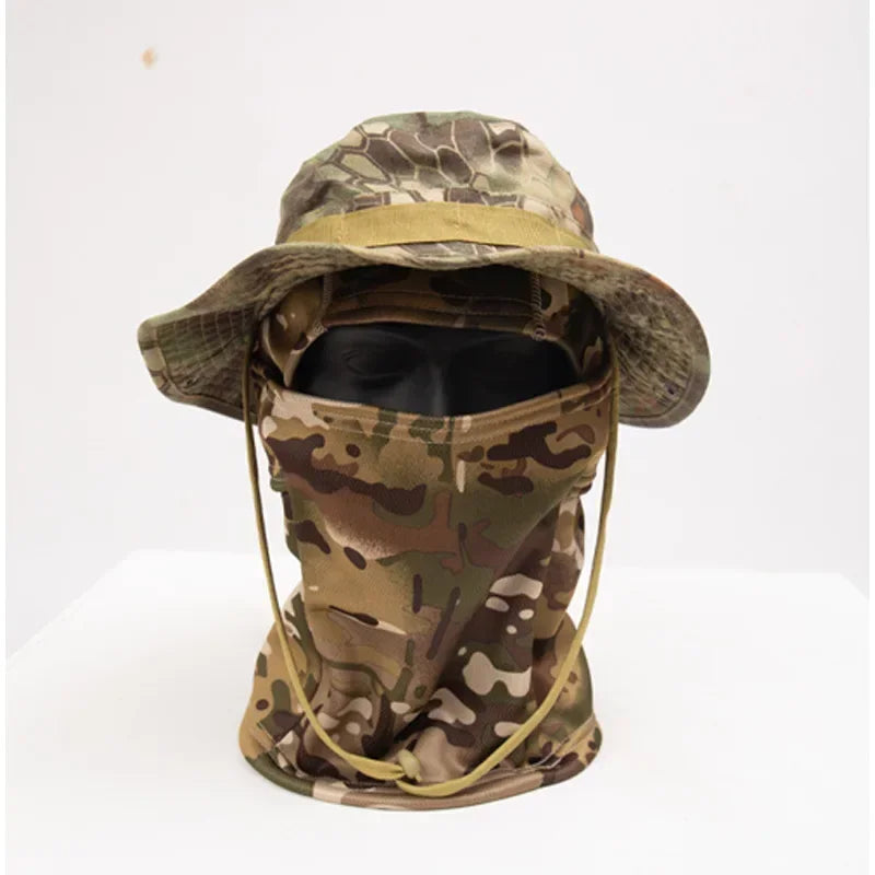 Fishing Hat with Camouflage Design - Suitable for Outdoor Activities Like Hiking, Camping and Fishing