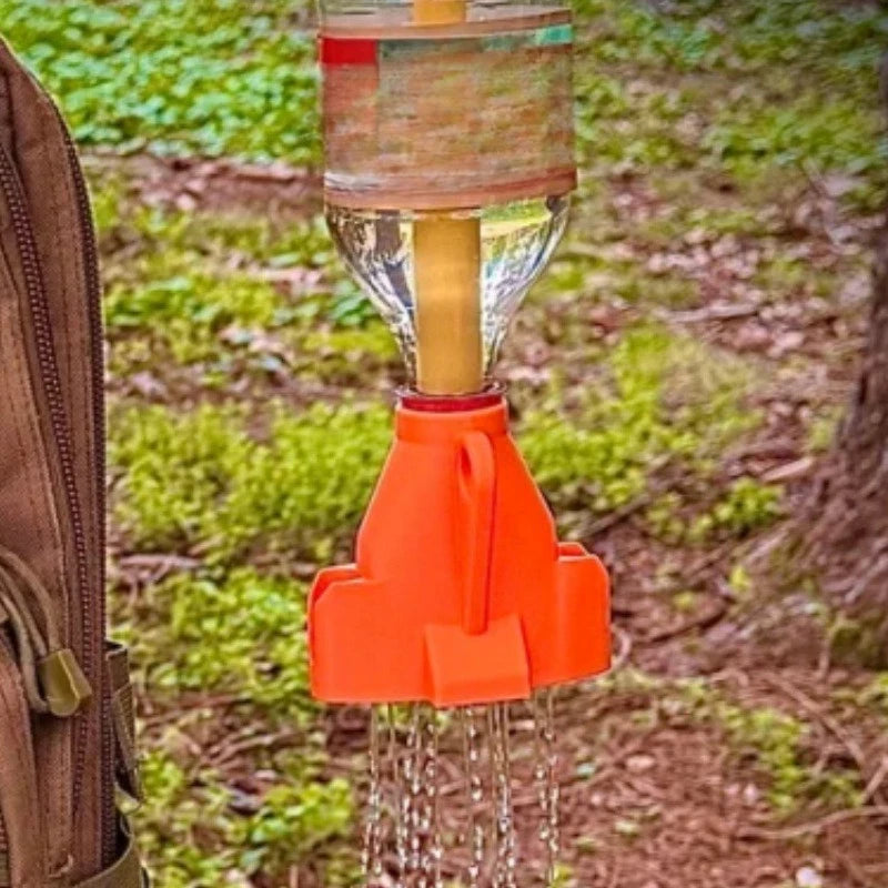 1pcs Portable Outdoor Camping Shower Device Compact Durable Camping Shower Kit Creative 3D Printed Gift for Outdoor Enthusiasts