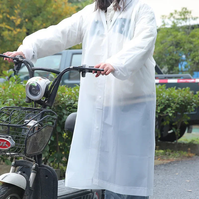 Transparent Raincoat Premium Reusable Full-Body Waterproof Gear for Men Women Perfect Rainy Commutes Leisure Outings