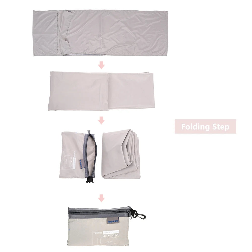 Sleeping Bag Lightweight Outdoor Liner Polyester Pongee Portable Single Sleeping Bags Camping Travel Hotel Sleep Bag 75*210CM