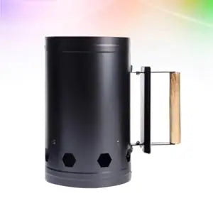 Barbecue Fire Starter Stainless Steel Barbecue Charcoal Burner Portable Handle Ignition Barrel Camping Picnic Cooking Stove Hood