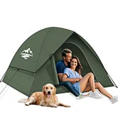 3-4 People Tents for Camping with Shelter 100% Waterproof Windproof  Easy Set Up Tent with Removable for Adventure Backyard