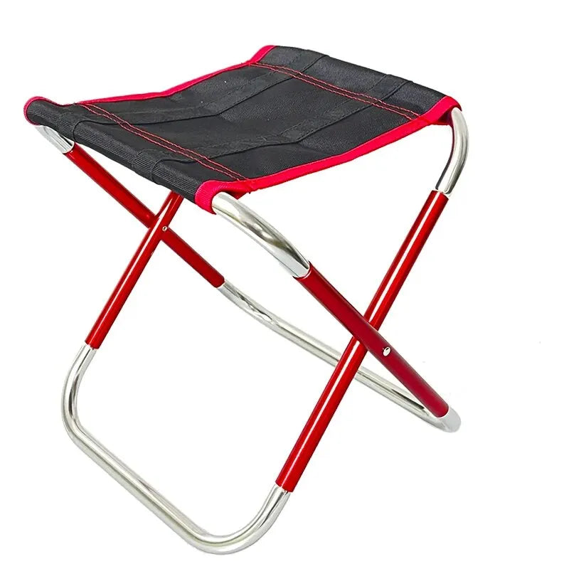 Outdoor Camping Chair Golden Aluminum Alloy Folding Chair With Bag Stool Seat Fishing Camping