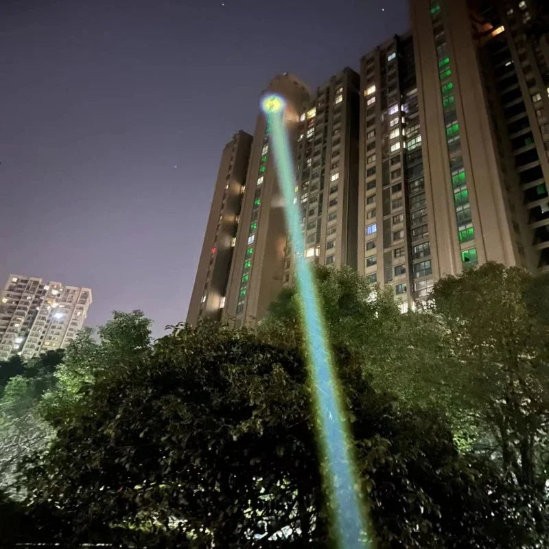 Strong Light LED Headlight 20000000LM Powerful Headlamp Long Shot 4000M Rechargeable Lamp With Fluorescent Light Outdoor Fishing