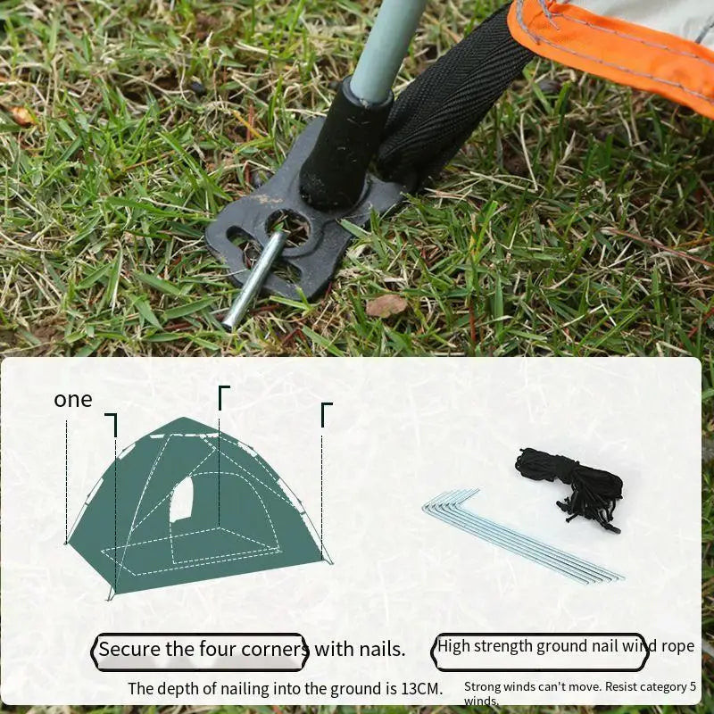 3-4 People Folding Tents, Automatically Opening Camping Tents, Portable Travel Tents, Suitable For Camping And  Hiking