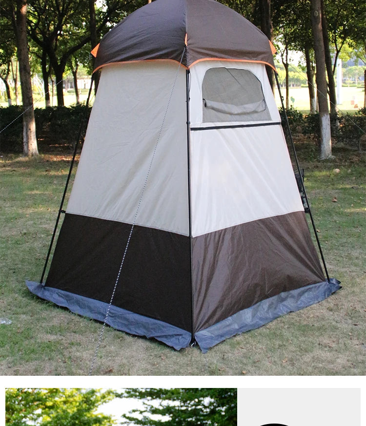 Portable Shower Tent for Outdoor Bathing Camping Toilet Pop-Up Privacy Shelter Beach Dressing Room Waterproof Lightweight WC