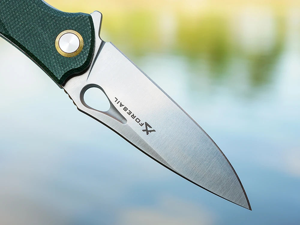 Practical Pocket knife made with14C28N Steel,Reversible Deep-carry Pocket Clip,Flipper. For Outdoor Camping and Gift, EDC Knife