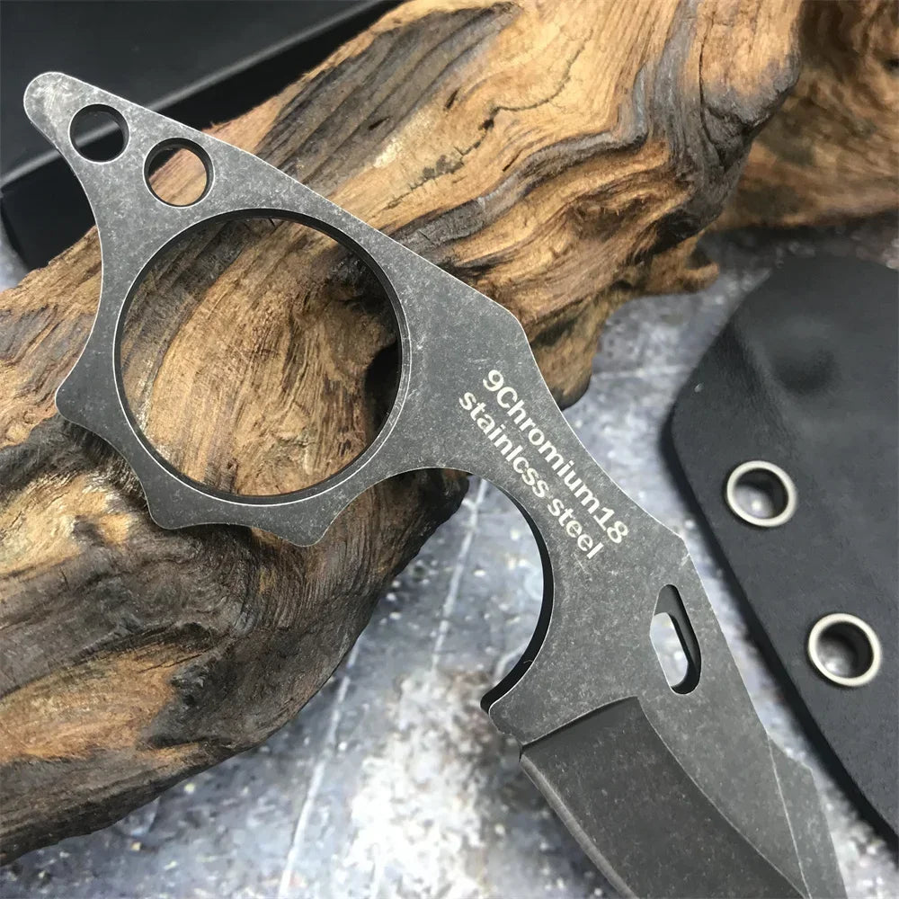 Mini Neck Knife Pocket Fixed Blade Small Lightweight Portable Outdoor Tactical Survival Knives EDC Multi-tool Keychain Knife